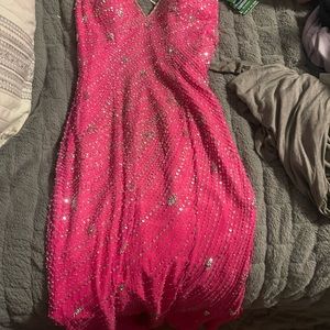 Pink prom dress